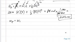 Dynamics - Angular motion example 5 part 2