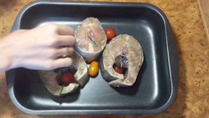 Одна из самых вкусных рыб!)) Осетрина запечённая!