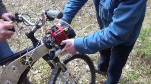 Велосипед на бензиновом приводе своими руками