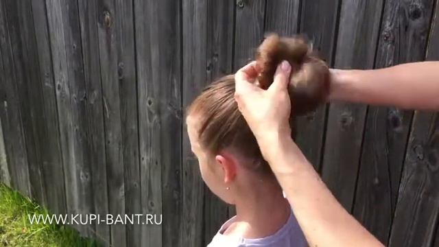 Бант "Королевский" и нарядная прическа за 1 минуту смотреть онлайн