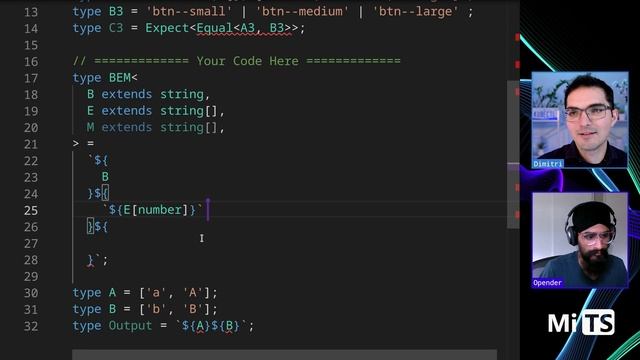 BEM style string with Opender Singh - TypeScript Type Challenges #3326 [MEDIUM] смотреть онлайн