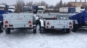 Панорамный вид площадки прицепов. Прицепы в Волгограде