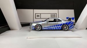 Nissan Skyline Пола Уокера из ПЛАСТИЛИНА, Форсаж 2, своими руками