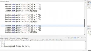 How to print 2D Array in Java | 2 Dim Array - Part 3 | Java Basics 72 | Java in Telugu