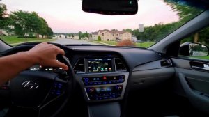 хёндай соната 2015 12000 пробег. Hyundai Sonata 2015 Driving.