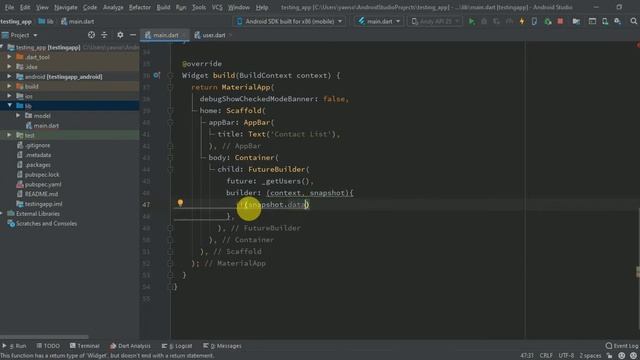 FutureBuilder In Flutter   Building Listtile with JSON Data from online