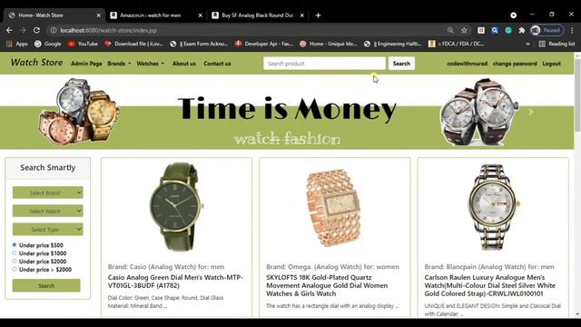 Online Shopping Web Application Project in Java | JSP & Servlet Project | PayPal Integrated Project