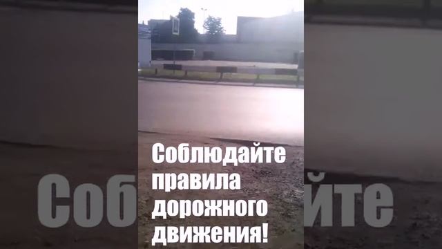 Соблюдайте ПДД! #пешеходныйпереходP&G Новомосковск, Тульская область смотреть онлайн