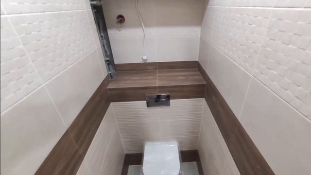 Закончена отделка раздельного санузла и напольной плитки в новостройке города Краснодара