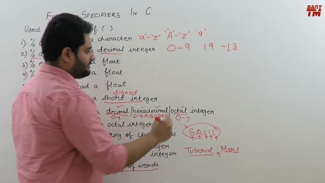 Format specifiers in C Programming Language смотреть онлайн