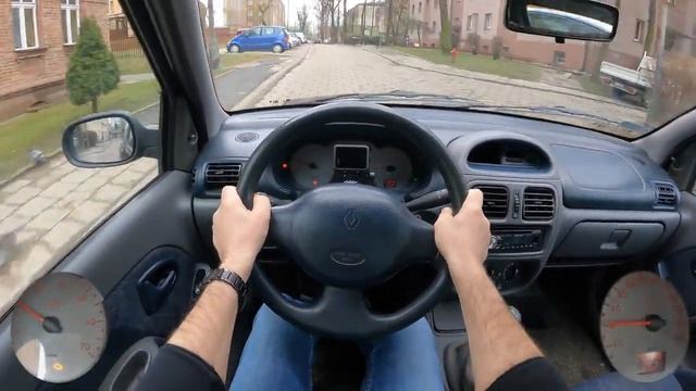 Dirigindo Renault Clio II 1 4 16V 98 HP Test Drive #12 смотреть онлайн