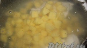 Сырный суп с курицей и шампиньонами