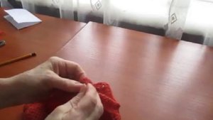 Как сделать петли  для пуговиц в готовом вязаном полотне.