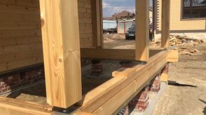 Русская Баня из клееного бруса  Начало