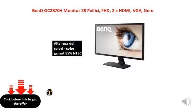 BenQ GC2870H Monitor 28 Pollici, FHD, 2 x HDMI, VGA, Nero смотреть онлайн