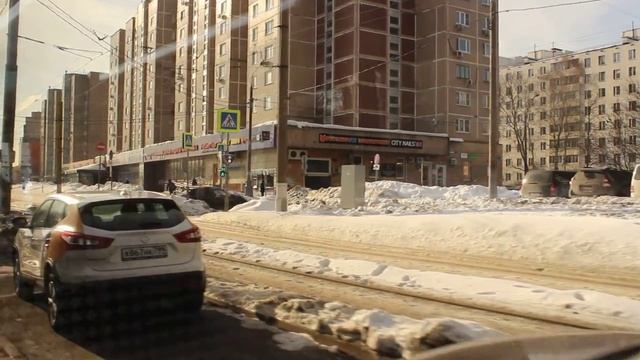 Солнечные окрестности станции метро "Сходненская" - едем на автобусе 368 смотреть онлайн