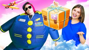 День рождения Диззи! Надувной пилот, Маша и Супер Крылья готовят подарок! Видео для детей