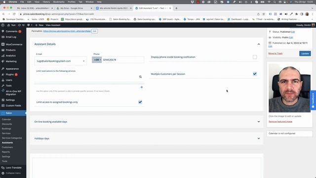 Salon Booking System - Multiple customers per session смотреть онлайн