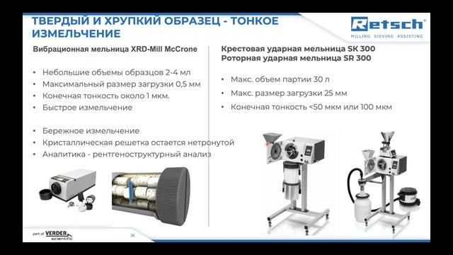 Вебинар: Оборудование Retsch для пробоподготовки цемента и строительных материалов смотреть онлайн