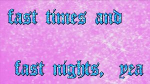 Sabrina Carpenter - Fast Times (Lyric Video)