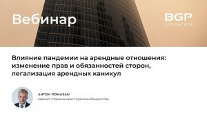 Влияние пандемии на арендные отношения: изменение прав и обязанностей сторон, арендные каникулы