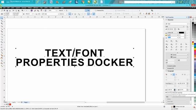 Corel Draw Tips & Tricks Text Properties Docker Part 2 смотреть онлайн