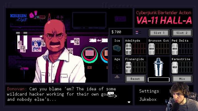 VA-11 HALL-A! I LOVE THIS GAME! -- (VA11 HALLA Gameplay Playthrough Part 1) смотреть онлайн