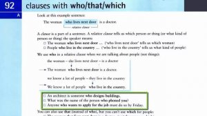 Unit 92 Relative Clauses   Придаточные предложения с who, that, which урок 1 2