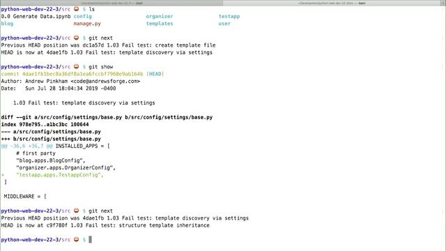 Advance Web Development || 06 1.4 Write tests for views and templates