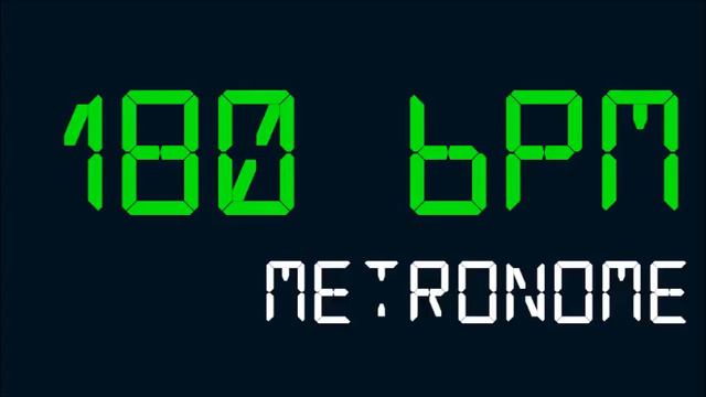 180 BPM (Beats Per Minute) Metronome смотреть онлайн