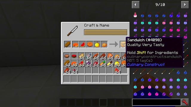 Minecraft Mods:   Culinary Construct Mod 1.12.2 