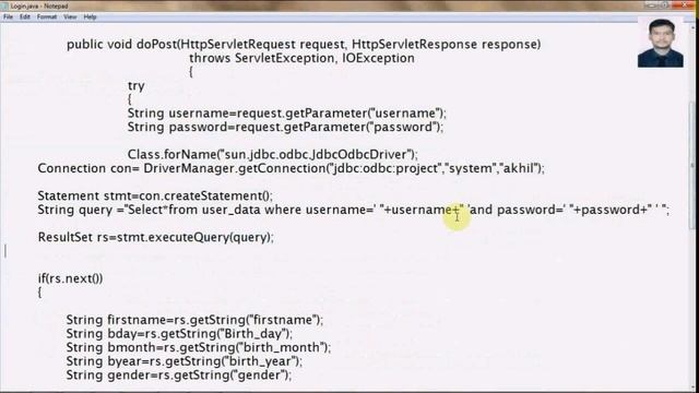 How to make a java web Project (Easy Way) (Step-9 Login.java 7 of 11 files)