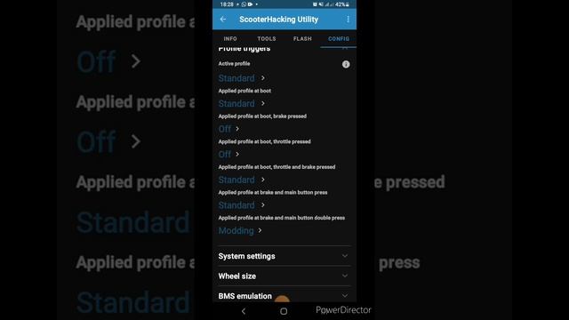 Scooter Hacking Utility App  Config Einstellungen  Mi Scooter Pro 21SProNinebot 05 2022 Neu