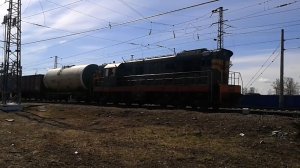 Маневровый тепловоз ЧМЭ3-5283. Станция Вязники