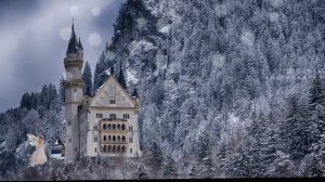 Самый сказочный замок Германии- Neuschwanstein. Падает снег(Радмила Караклаич)