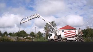 Бетон с бетононасосом для строительства