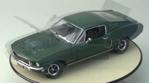 Ford Mustang GT Fastback Bullitt 1968 Unrestored Greenlight 1:18