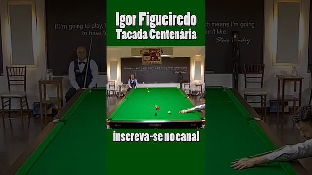 Igor Figueiredo na sua primeira tacada centenária no pan