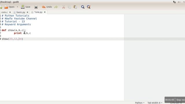 Keyword arguments in python : Python Tutorials