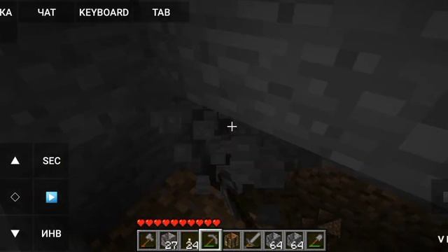 Выживание Майнкрафт Джава на телефоне- Бета 1.7.3 Иду в шахту. смотреть онлайн