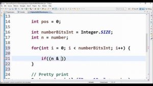 bitwise op most significant bit in java