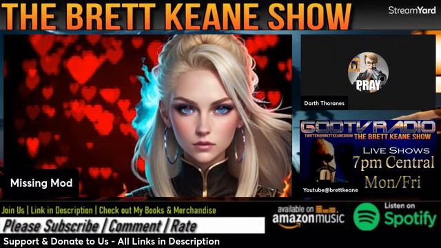 Brett Keane Show /w @gischala Von Helton | UFO Spaceships, Mothman, Demon Possession смотреть онлайн