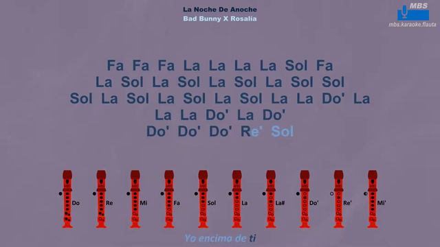 La Noche De Anoche Bad Bunny X Rosalía Flauta Dulce Con Notas / Flute Recorder / Tutorial смотреть онлайн