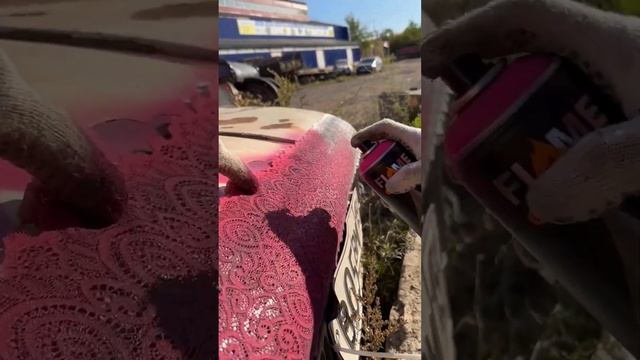 Как я покрасил свою машину и удивил всех вокруг! #жизньвиа #тюнинг #графити смотреть онлайн