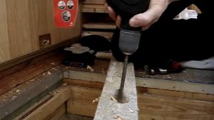 Skil Torro & перьевое сверло Ø 40мм, закусывает (сверлим за пределами ТТХ)