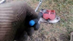 Рм800 замена заднего тормозного супорта.