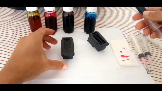 How to fill in the Canon cartridge PIXMA MG2540 MG2570 MG2545 смотреть онлайн