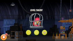 angry birds rio level failed