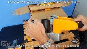 Cortador De Parede e Piso 4 Discos 1.500w 220v - Ingco (WLC15008) Unboxing