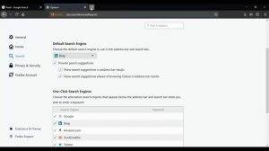 how to change the default search engine in Firefox 2019